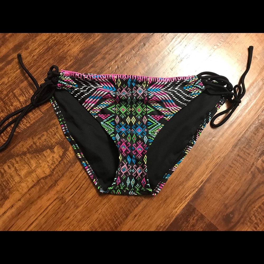 Printed bikini bottom